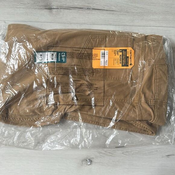 Carhartt Men Rugged‎ Flex Relaxed Fit Canvas Work Pant hickory 40X36 Nwt - Picture 4 of 6